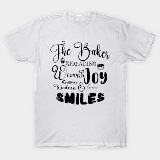 The Baker Spreading Love Dark Font T-Shirt